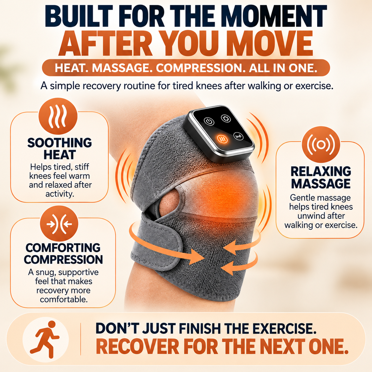 Nalora™ Triple Therapy Knee Massager