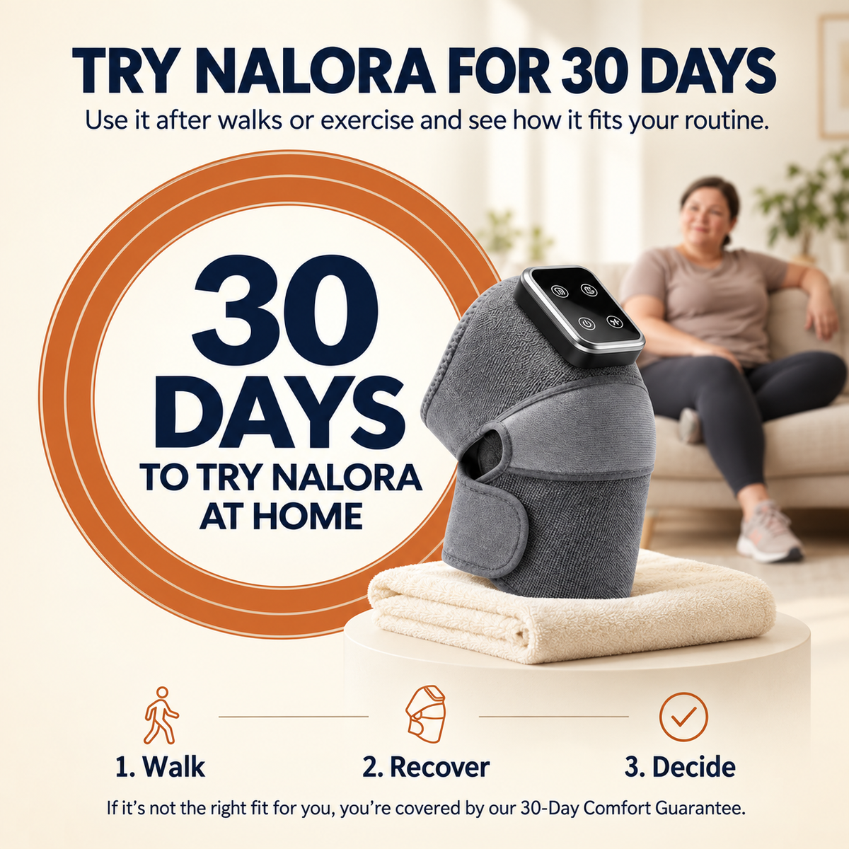 Nalora™ Triple Therapy Knee Massager